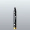 Precision screwdriver with a black perforated handle, gold end cap, and long slim shaft with a bit extended at the top.